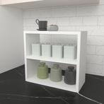[en.casa] Keukenkast organizer 40x43,5x20 cm wit, Nieuw, Verzenden