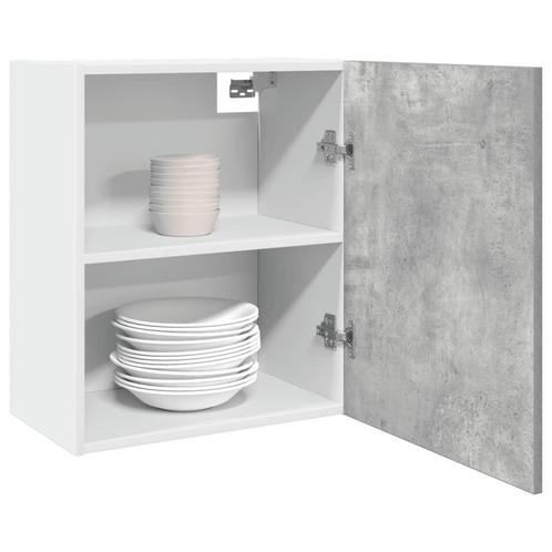 vidaXL Hangkast Lyon 50x31x60 cm bewerkt hout betongrijs, Huis en Inrichting, Keuken | Keukenelementen, Grijs, Nieuw, Verzenden