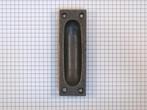 Schuifdeurgreep 100x34 mm Massief IJzer Blank Gelakt, Ophalen of Verzenden, Nieuw