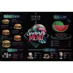 Wandbord - Premium Quality Summer Menu, Ophalen of Verzenden, Nieuw