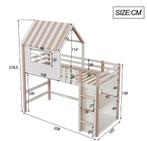 Kinderbed 90x200 cm Huisbed met Dak en Ladder, Verzenden, Nieuw