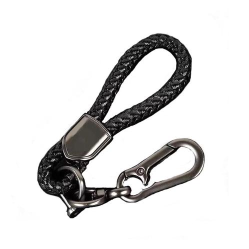 Karabijnhaak sleutelhanger - Met draaibare D-shackle - Zwart, Doe-het-zelf en Verbouw, Hang- en Sluitwerk, Overige typen, Nieuw