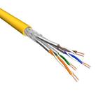 Cat.6A S/FTP Kabel Soepel AWG26 LSZH Geel 500m 100% koper, Computers en Software, Pc- en Netwerkkabels, Nieuw, Ophalen of Verzenden