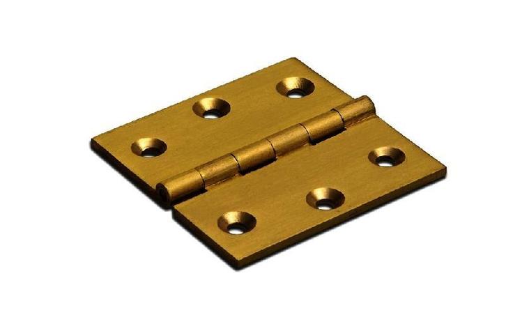 DX SMAL SCHARNIER 40X40 MM MESSING VASTE MESSING PEN, Doe-het-zelf en Verbouw, Deuren en Horren, Verzenden