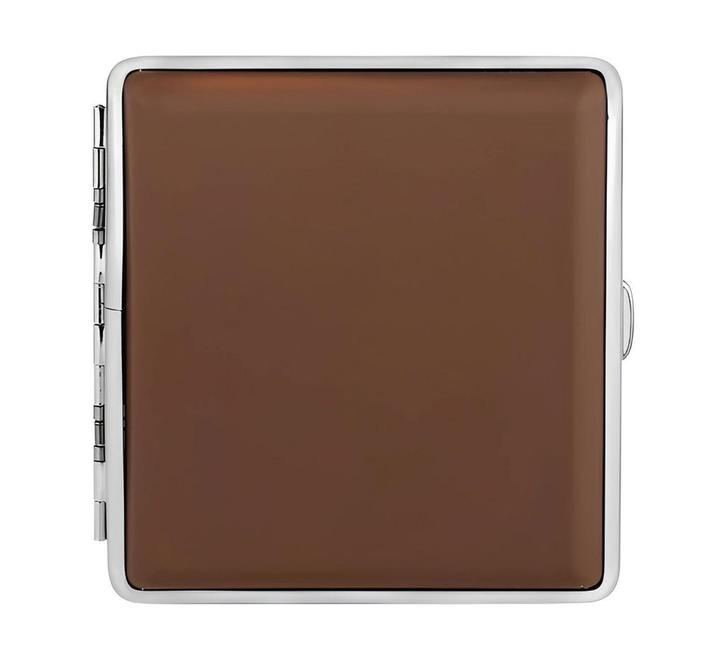 Rubber sigarettenkoker - Bruin, Verzamelen, Rookartikelen, Aanstekers en Luciferdoosjes, Tabaksdoos of Verpakking, Verzenden