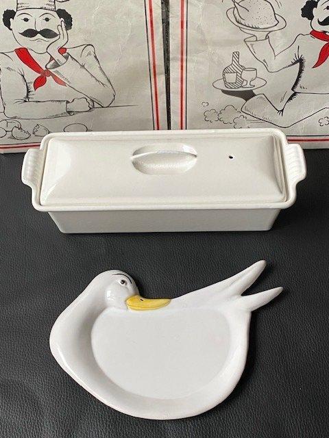 Le Creuset - Ovenschaal (2) - Geglazuurde fontein +, Antiek en Kunst, Antiek | Keukenbenodigdheden