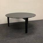 Giorgetti Massimo Scolari ronde tafel met glazenblad - zwart, Gebruikt, Ophalen of Verzenden, Bureau