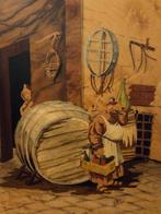 Italiaanse school (XX) - Frate in cantina, Antiek en Kunst, Kunst | Schilderijen | Klassiek