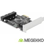 Delock 90387 PCI Express x1-kaart naar 2 x interne USB, Nieuw, DeLock, Verzenden