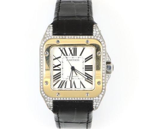 Cartier - Santos 100 - Zonder Minimumprijs - 2656 - Unisex -, Sieraden, Tassen en Uiterlijk, Horloges | Heren