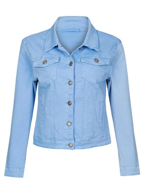 Jeans Jacket Blauw, dames jack blauw, Kleding | Dames, Jassen | Winter, Verzenden