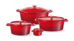 Braadpan Geëmailleerd Gietijzer, Hendi, 6,88L, Rood, 405x255, Ophalen of Verzenden, Nieuw in verpakking