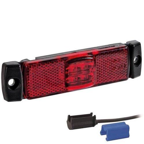 LED markeringslicht rood  | 12-24v |  0,75mm² connector, Auto diversen, Aanhangwagen-onderdelen, Verzenden
