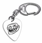 Plectrum ketting of sleutelhanger met Troll Face Meme, Ophalen of Verzenden, Nieuw