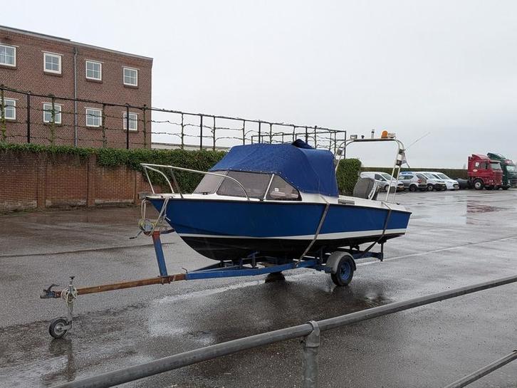 Polyerster boot met trailer, Watersport en Boten, Vis- en Consoleboten