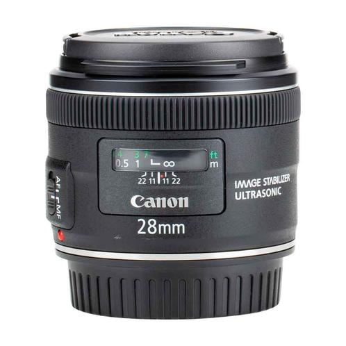 Canon EF 28mm f/2.8 IS USM met garantie, Audio, Tv en Foto, Fotografie | Lenzen en Objectieven, Standaardlens, Zo goed als nieuw