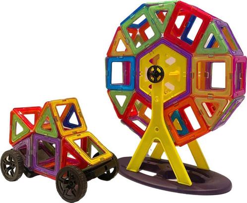 Magnetic Tiles 3D - Educatief magnetisch speelgoed- 136, Tuin en Terras, Kweekspullen, Nieuw, Ophalen of Verzenden