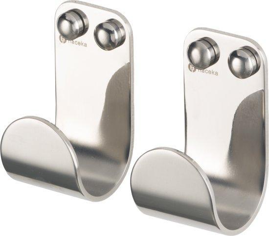 Haceka - Haak 2 stuks chroom Haceka Ixi, Huis en Inrichting, Badkamer | Badtextiel en Accessoires, Nieuw, Ophalen of Verzenden