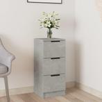 vidaXL Dressoir 30x30x70 cm bewerkt hout betongrijs, Minder dan 50 cm, Verzenden, Nieuw, 25 tot 50 cm