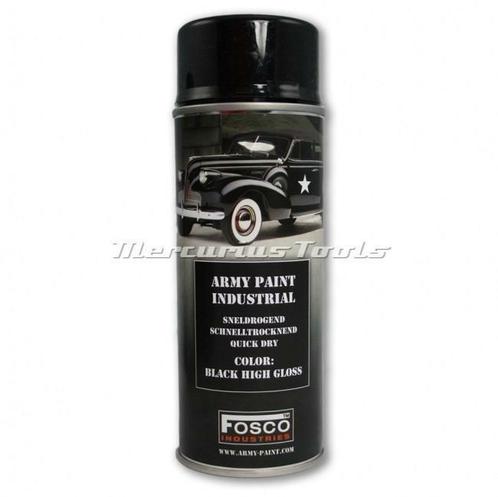 Legerverf Gloss Black in 400ml spuitbus -Fosco Army Paint, Auto diversen, Onderhoudsmiddelen, Verzenden