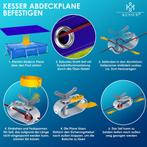 KESSER® Zwembad zonnezeil - Afdekzeil - 304x210cm - Blauw •, Verzenden, Nieuw