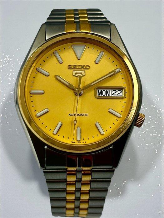 Seiko - Seiko 5 Automatic Day-Date - Japan Made – Gold Dial, Sieraden, Tassen en Uiterlijk, Horloges | Heren