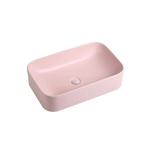 Wastafel Rosa 61x38x15cm mat roze inclusief afvoerplug, Doe-het-zelf en Verbouw, Sanitair, Verzenden, Nieuw