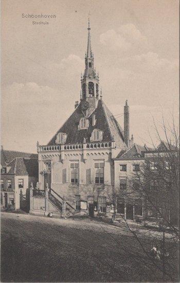SCHOONHOVEN - Stadhuis, Verzamelen, Ansichtkaarten | Nederland, Verzenden