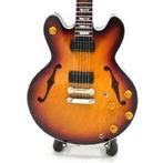 Miniatuur Gibson 1968 ES-335 gitaar met gratis standaard, Ophalen of Verzenden, Nieuw, Pop, Beeldje of Miniatuur