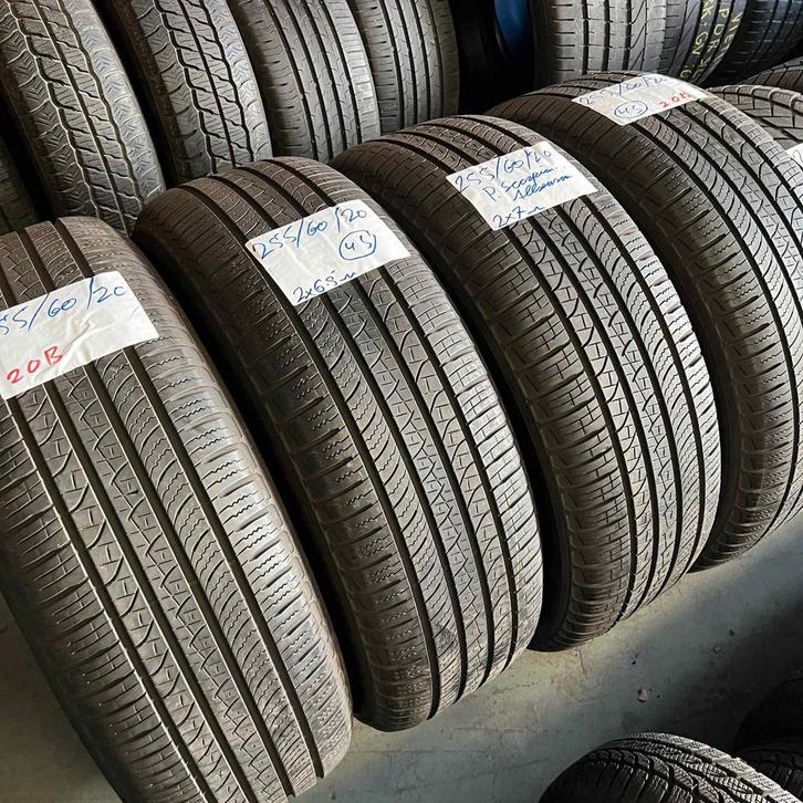 4 x Pirelli 255-60-20 4 Seizoenbanden 7mm, Auto-onderdelen, Banden en Velgen, 20 inch, All Season, 255 mm, Personenwagen, Gebruikt