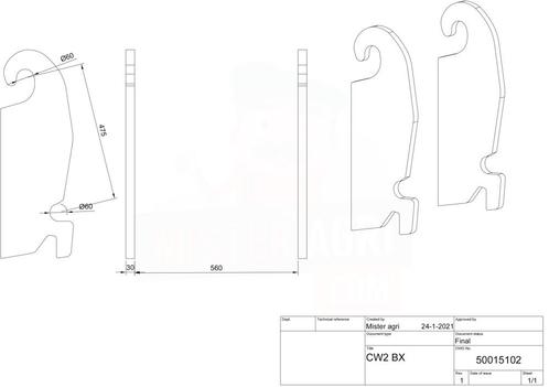 CW30BX standaard - 30mm (Werktuigen), Zakelijke goederen, Agrarisch | Werktuigen, Ophalen of Verzenden