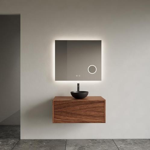 Onderkast Gliss Design Joa Walnut 80 CM Incl. Topplaat, Doe-het-zelf en Verbouw, Sanitair, Bad, Nieuw, Ophalen of Verzenden