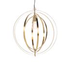 Vintage hanglamp messing draaibaar - Rings, Huis en Inrichting, Lampen | Hanglampen, Nieuw, Overige materialen, Retro, 75 cm of meer