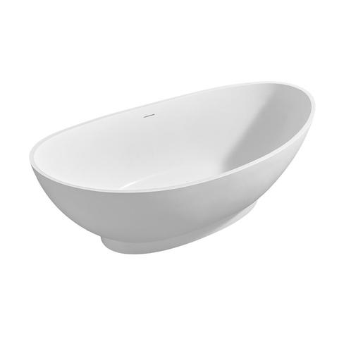 Solid Surface Lorello vrijstaand bad 179x88x64cm mat wit, Doe-het-zelf en Verbouw, Sanitair, Verzenden