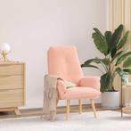 vidaXL Ontspanningstoel in Roze met Een Leuke Krullende Stof, Huis en Inrichting, Fauteuils, Verzenden, Nieuw