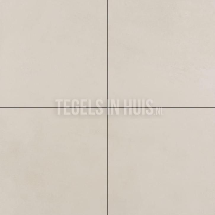 Vloertegel / wandtegel betonlook creme 90x90 gerectificeerd, Doe-het-zelf en Verbouw, Tegels, Vloertegels, Nieuw, 10 m² of meer