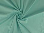 Gewassen katoen – Turquoise – Katoen stoffen, 200 cm of meer, Nieuw, Groen, Ophalen of Verzenden