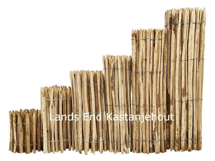 Kastanje hekwerk | Frans Schapenhek | v.a. €9,39 per meter, Tuin en Terras, Tuinhekken en Hekwerk, Spijlenhekwerk, Nieuw, Hout
