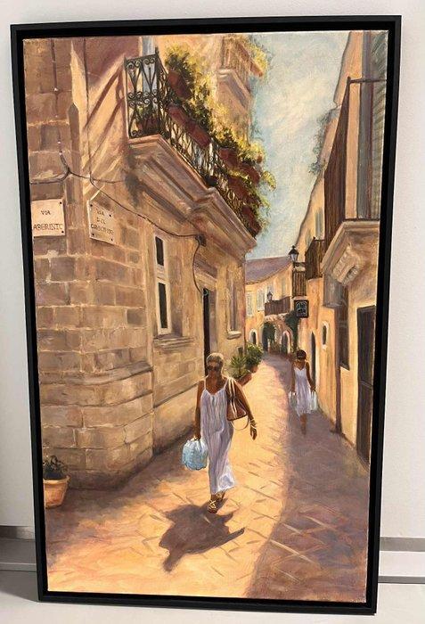 Dominique Coenen - Portare di acqua, Antiek en Kunst, Kunst | Schilderijen | Modern