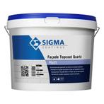 Sigma Facade Topcoat Quartz Matt - RAL 9005 Zwart - 10 liter, Doe-het-zelf en Verbouw, Verf, Beits en Lak, Nieuw, Verzenden