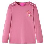 vidaXL Kindershirt met lange mouwen 128 frambozenkleurig, Verzenden, Nieuw