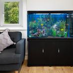 Aquarium 300 L Zwart + Meubel - Starterset - naturel grind, Verzenden, Nieuw