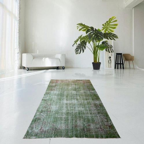 Grote groene vintage - Vloerkleed - 312 cm - 202 cm - met, Huis en Inrichting, Stoffering | Tapijten en Kleden