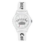 Juicy Couture horloge voor dames met silicone armband - WIT, Sieraden, Tassen en Uiterlijk, Nieuw