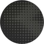 Rond Tafelkleed Gecoat - Ø 140 cm - Hippe Stippen - Zwart