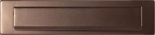 Briefplaat 340x77mm met valklep 280x45 mm Bronze blend, Doe-het-zelf en Verbouw, IJzerwaren en Bevestigingsmiddelen, Overige typen
