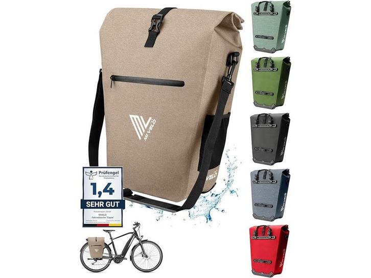 MIVELO Fietstas - 2-in-1 - Waterdicht incl. Laptopvak &, Fietsen en Brommers, Fietsaccessoires | Fietstassen, Nieuw, Verzenden