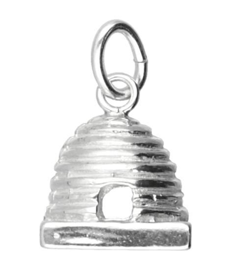 Zilveren Bijenkorf ketting hanger, Sieraden, Tassen en Uiterlijk, Kettinghangers, Verzenden
