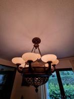 Art Deco - Plafondlamp - Glas, Messing, Antiek en Kunst