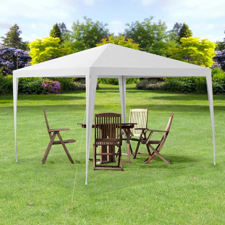Paviljoen partytent waterdicht 3x3x2,55 m wit, Tuin en Terras, Partytenten, Verzenden